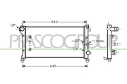 Kühler, Motorkühlung PRASCO FT122R002