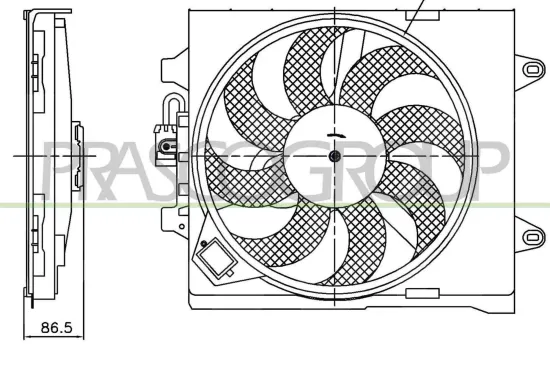 Lüfter, Motorkühlung PRASCO FT124F001 Bild Lüfter, Motorkühlung PRASCO FT124F001