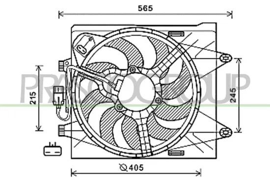 Lüfter, Motorkühlung PRASCO FT124F004 Bild Lüfter, Motorkühlung PRASCO FT124F004