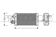 Wärmetauscher, Innenraumheizung PRASCO FT127H001