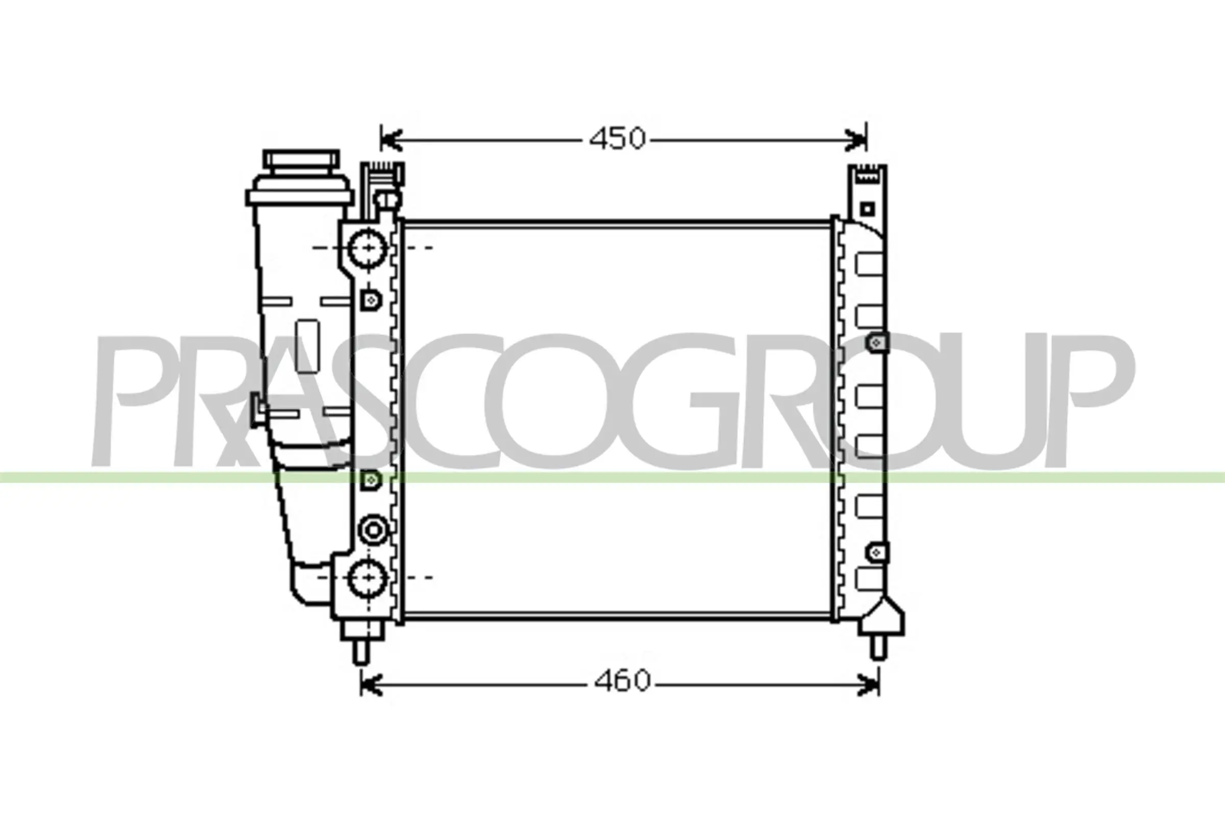 Kühler, Motorkühlung PRASCO FT127R002