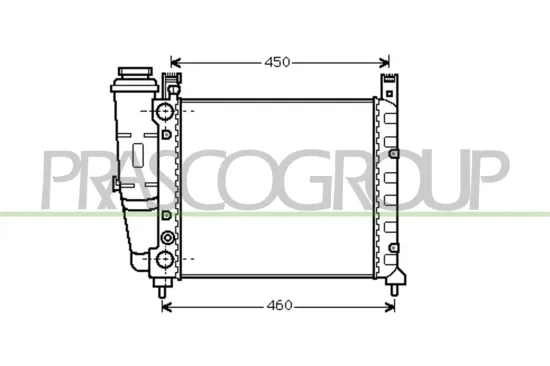 Kühler, Motorkühlung PRASCO FT127R002 Bild Kühler, Motorkühlung PRASCO FT127R002