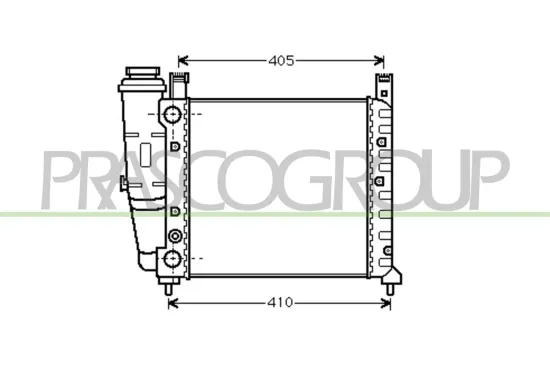 Kühler, Motorkühlung PRASCO FT127R009 Bild Kühler, Motorkühlung PRASCO FT127R009
