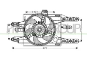 Lüfter, Motorkühlung PRASCO FT132F006