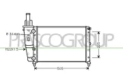 Kühler, Motorkühlung PRASCO FT132R001