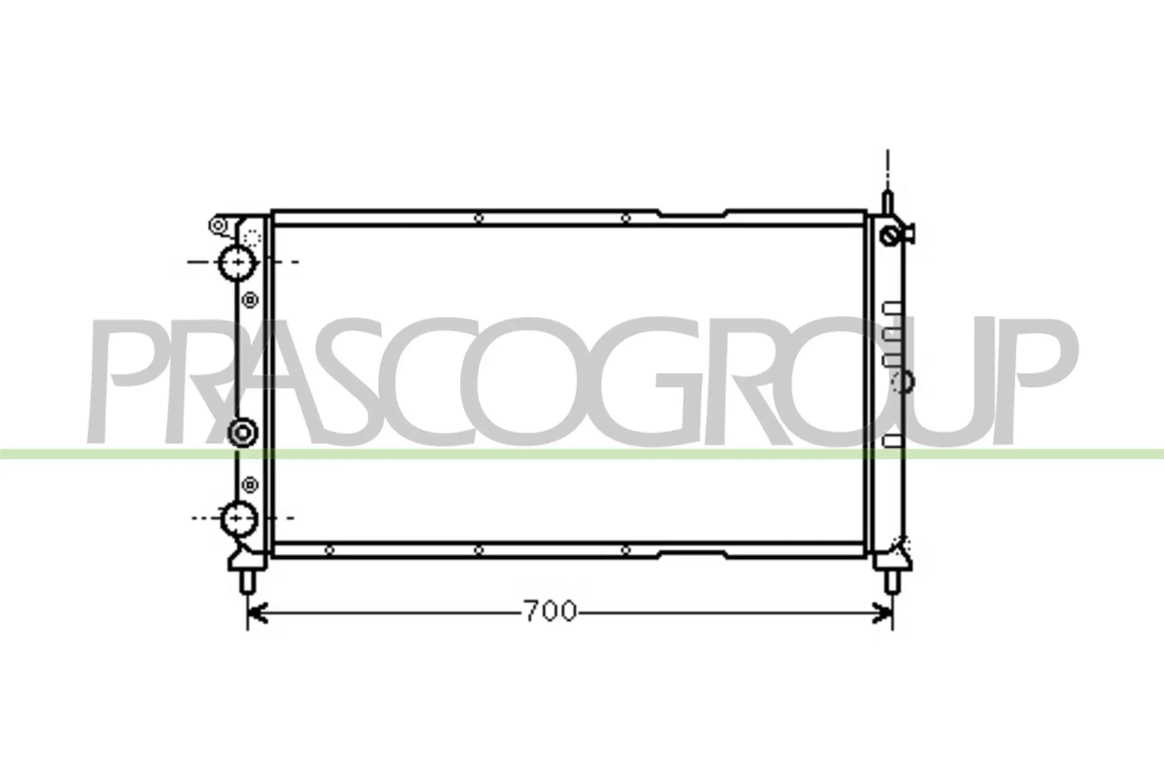Kühler, Motorkühlung PRASCO FT132R006