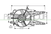 Lüfter, Motorkühlung 12 V PRASCO FT133F001