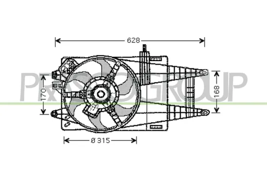 Lüfter, Motorkühlung 12 V PRASCO FT133F009 Bild Lüfter, Motorkühlung 12 V PRASCO FT133F009