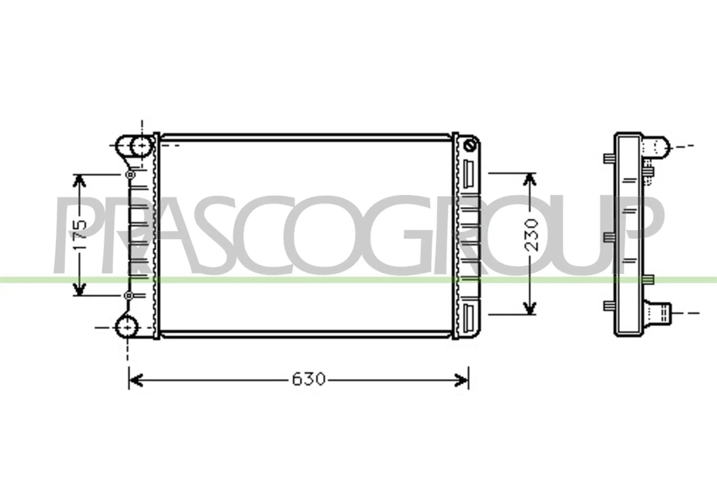 Kühler, Motorkühlung PRASCO FT133R005