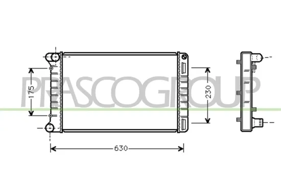 Kühler, Motorkühlung PRASCO FT133R005 Bild Kühler, Motorkühlung PRASCO FT133R005