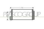 Kondensator, Klimaanlage PRASCO FT137C001