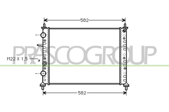Kühler, Motorkühlung PRASCO FT137R013 Bild Kühler, Motorkühlung PRASCO FT137R013