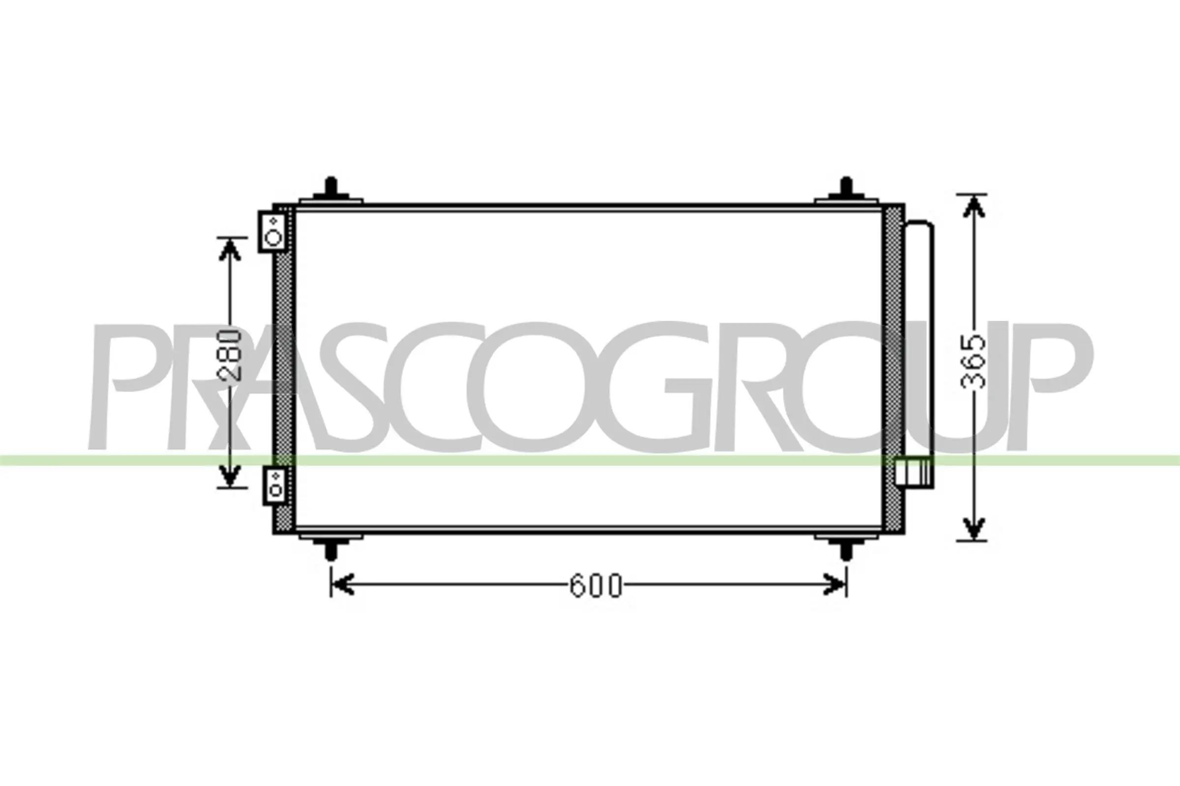 Kondensator, Klimaanlage PRASCO FT152C001