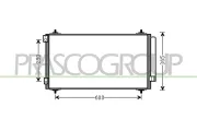 Kondensator, Klimaanlage PRASCO FT152C001