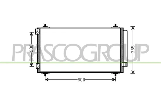 Kondensator, Klimaanlage PRASCO FT152C001 Bild Kondensator, Klimaanlage PRASCO FT152C001