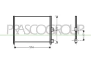 Kondensator, Klimaanlage PRASCO FT340C003