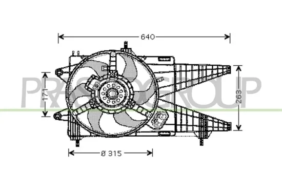 Lüfter, Motorkühlung PRASCO FT340F004 Bild Lüfter, Motorkühlung PRASCO FT340F004