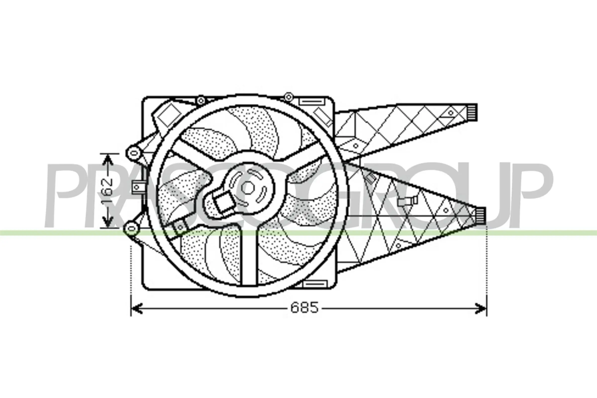 Lüfter, Motorkühlung PRASCO FT342F004