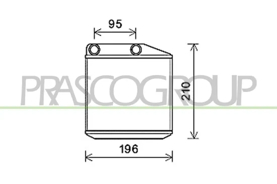 Wärmetauscher, Innenraumheizung PRASCO FT342H001 Bild Wärmetauscher, Innenraumheizung PRASCO FT342H001