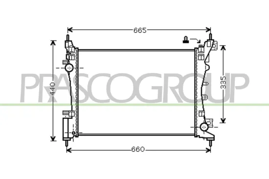 Kühler, Motorkühlung PRASCO FT342R003 Bild Kühler, Motorkühlung PRASCO FT342R003