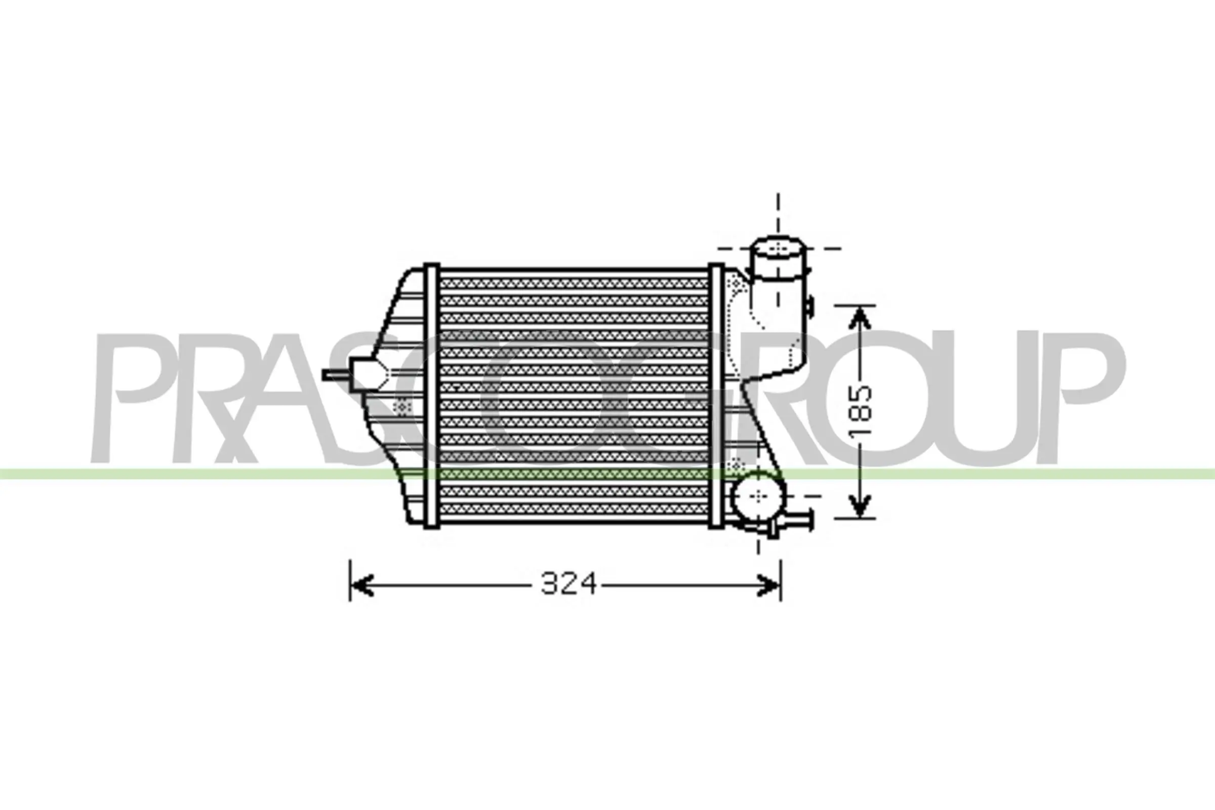 Ladeluftkühler PRASCO FT350N002