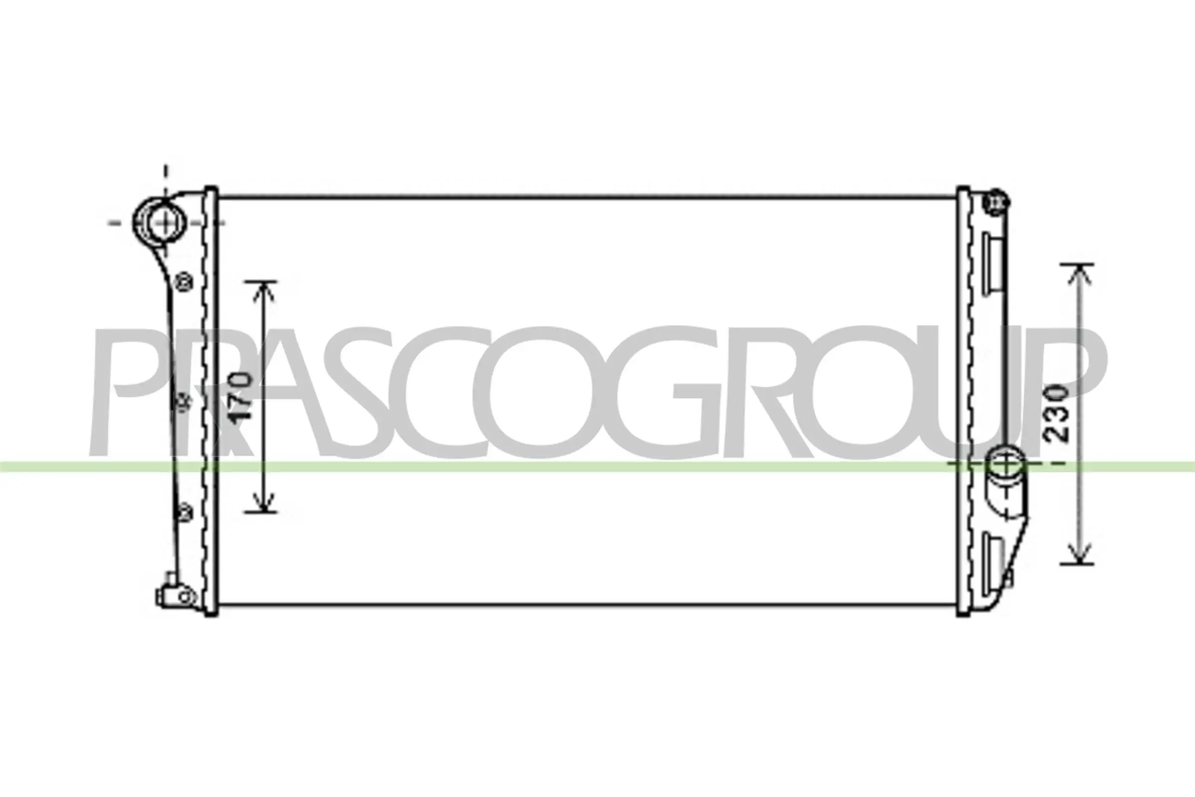 Kühler, Motorkühlung PRASCO FT350R006