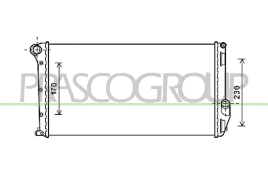 Kühler, Motorkühlung PRASCO FT350R006 Bild Kühler, Motorkühlung PRASCO FT350R006