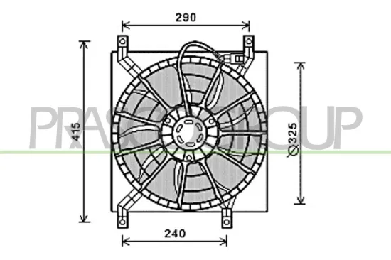 Lüfter, Motorkühlung PRASCO FT360F001 Bild Lüfter, Motorkühlung PRASCO FT360F001