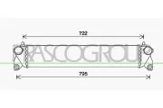 Ladeluftkühler PRASCO FT360N001