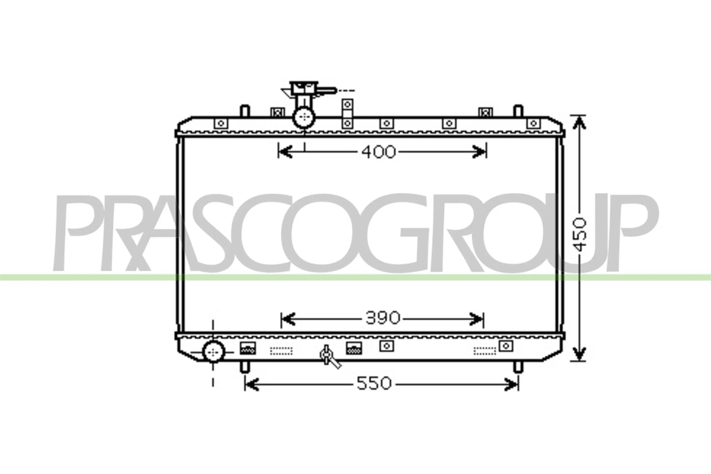 Kühler, Motorkühlung PRASCO FT360R001