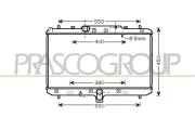 Kühler, Motorkühlung PRASCO FT360R002