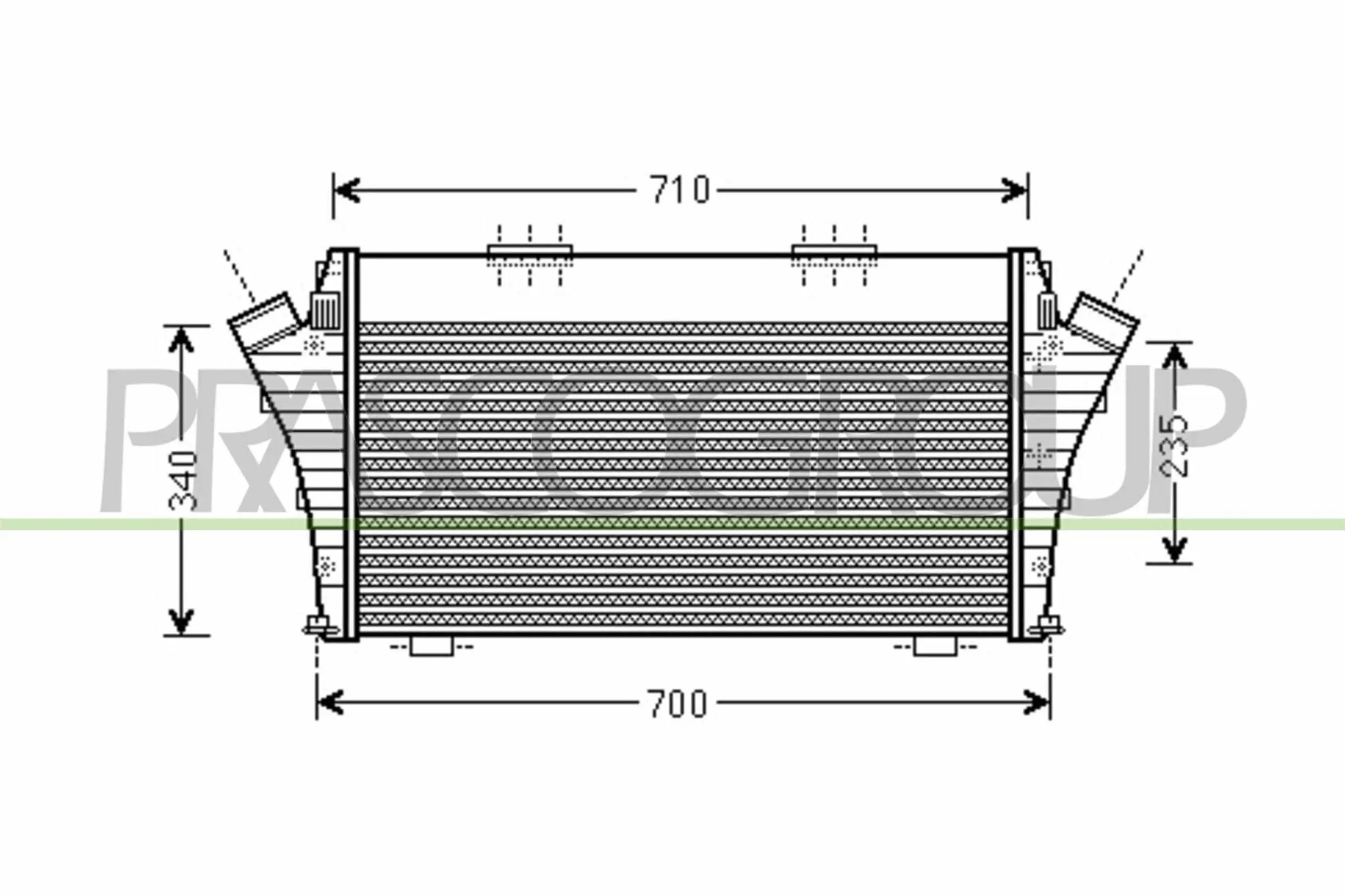 Ladeluftkühler PRASCO FT520N001