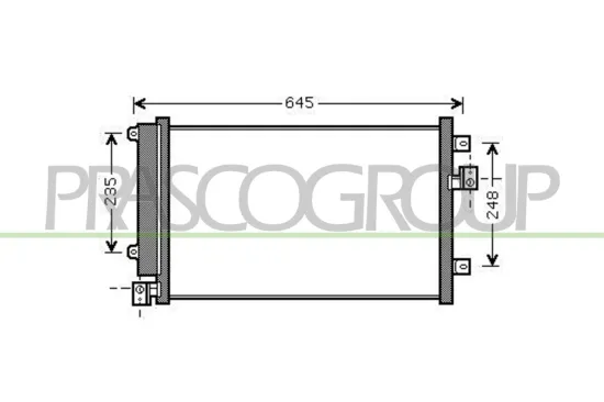 Kondensator, Klimaanlage PRASCO FT717C002 Bild Kondensator, Klimaanlage PRASCO FT717C002