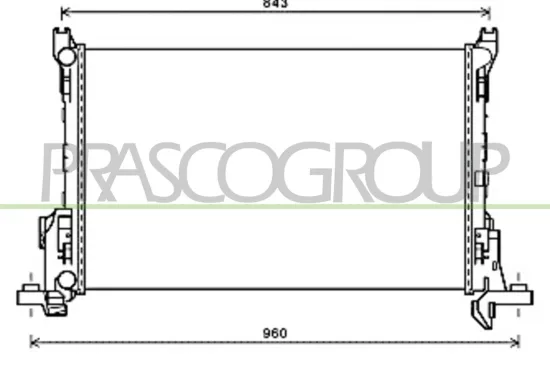 Kühler, Motorkühlung PRASCO FT900R001 Bild Kühler, Motorkühlung PRASCO FT900R001