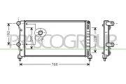 Kühler, Motorkühlung PRASCO FT908R001