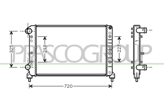 Kühler, Motorkühlung PRASCO FT908R002 Bild Kühler, Motorkühlung PRASCO FT908R002