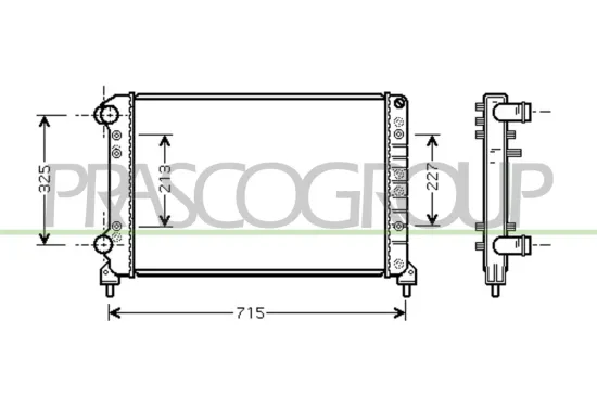 Kühler, Motorkühlung PRASCO FT908R003 Bild Kühler, Motorkühlung PRASCO FT908R003