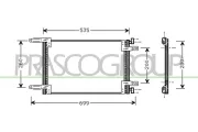 Kondensator, Klimaanlage PRASCO FT909C001