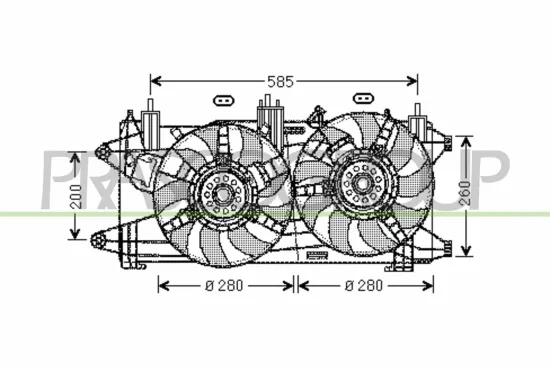 Lüfter, Motorkühlung PRASCO FT909F008 Bild Lüfter, Motorkühlung PRASCO FT909F008