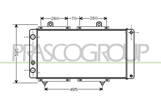 Kühler, Motorkühlung PRASCO FT917R002 Bild Kühler, Motorkühlung PRASCO FT917R002