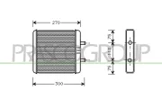 Wärmetauscher, Innenraumheizung PRASCO FT925H002
