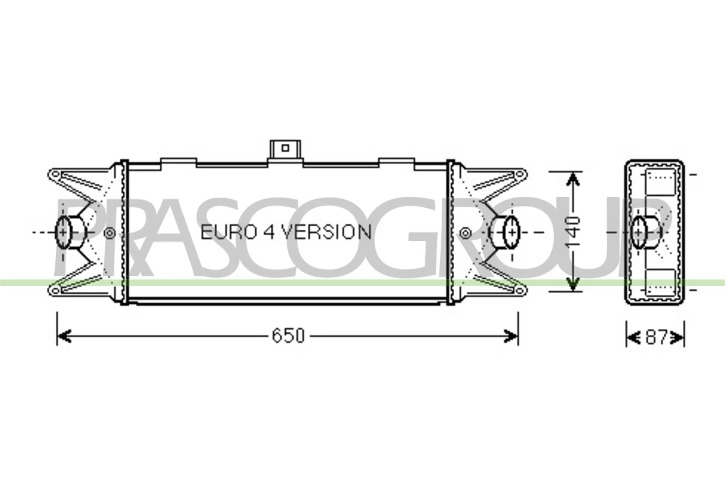 Ladeluftkühler PRASCO FT926N001