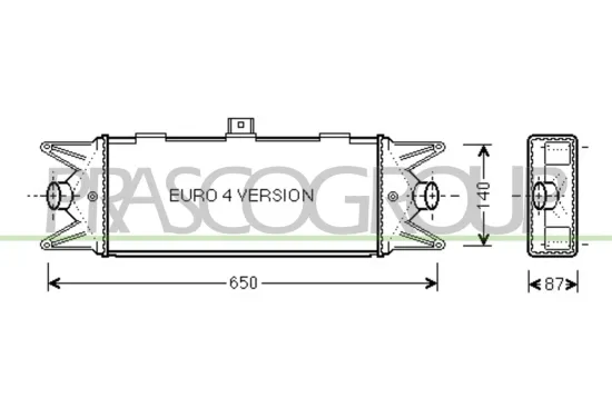 Ladeluftkühler PRASCO FT926N001 Bild Ladeluftkühler PRASCO FT926N001