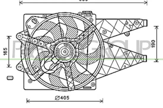 Lüfter, Motorkühlung 12 V PRASCO FT930F007 Bild Lüfter, Motorkühlung 12 V PRASCO FT930F007