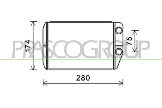 Wärmetauscher, Innenraumheizung PRASCO FT930H001 Bild Wärmetauscher, Innenraumheizung PRASCO FT930H001