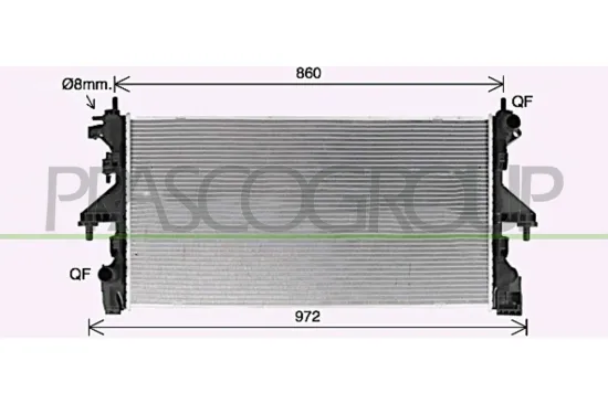 Kühler, Motorkühlung PRASCO FT932R002 Bild Kühler, Motorkühlung PRASCO FT932R002