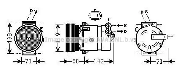 Kompressor, Klimaanlage PRASCO FTAK383