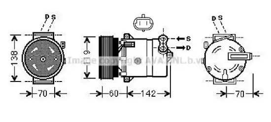 Kompressor, Klimaanlage PRASCO FTAK383 Bild Kompressor, Klimaanlage PRASCO FTAK383