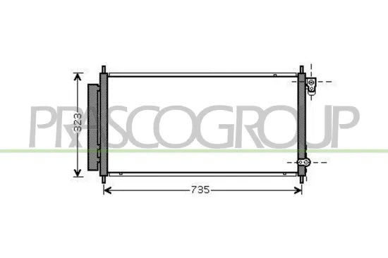 Kondensator, Klimaanlage PRASCO HD322C001 Bild Kondensator, Klimaanlage PRASCO HD322C001