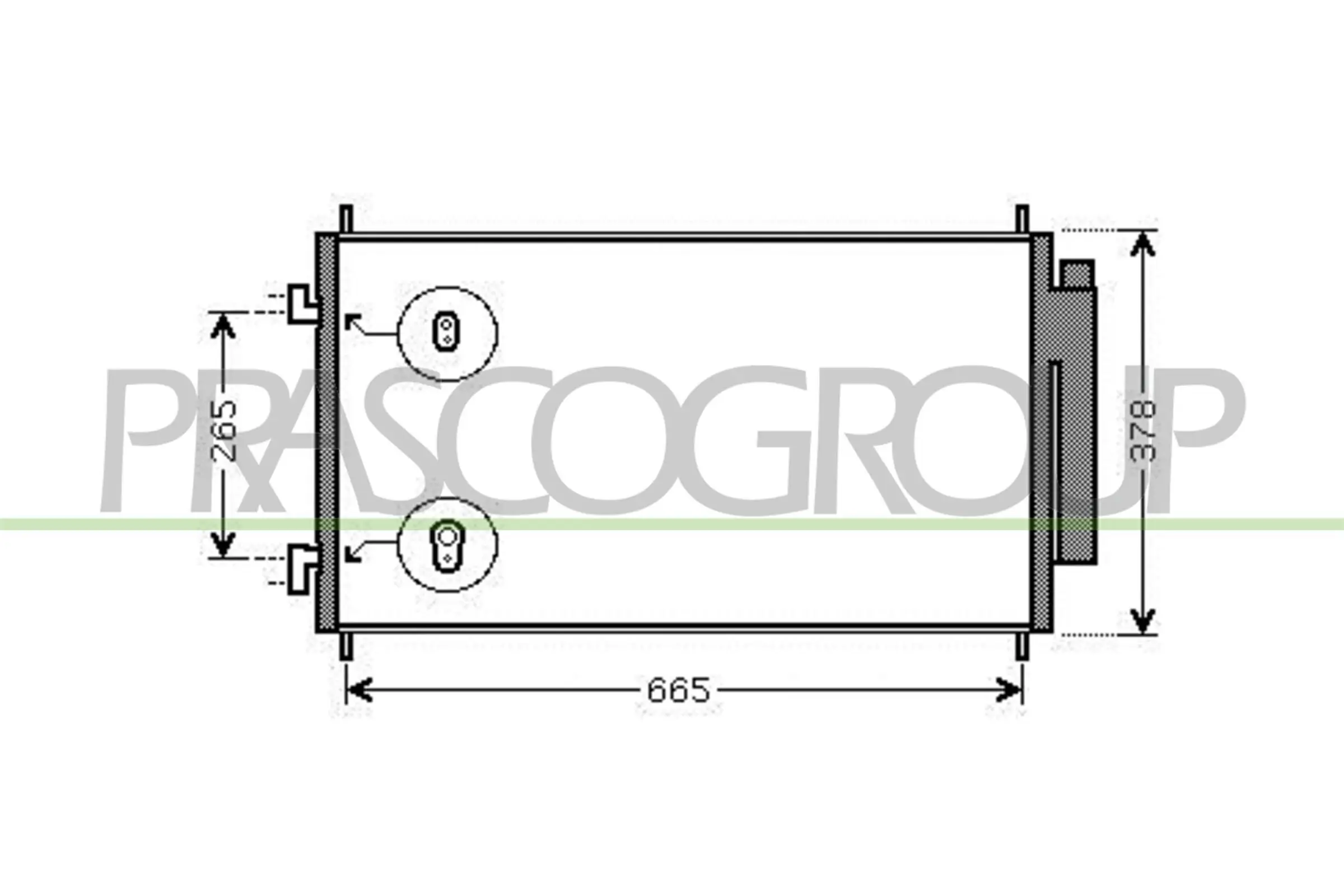 Kondensator, Klimaanlage PRASCO HD828C001
